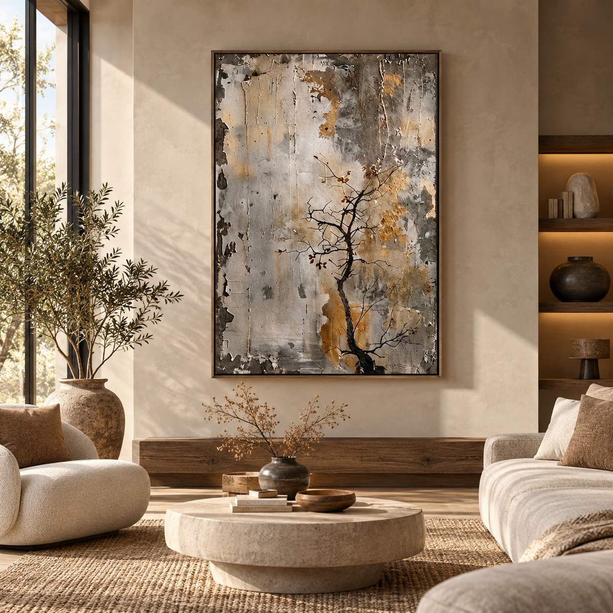 SOLORART Wabi-Sabi Art | Weathered Quiet Bloom