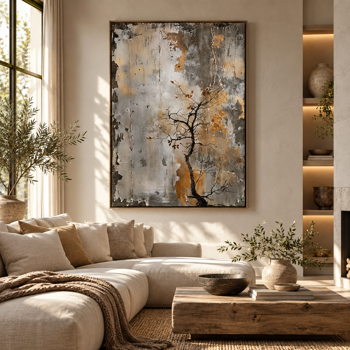 SOLORART Wabi-Sabi Art | Weathered Quiet Bloom