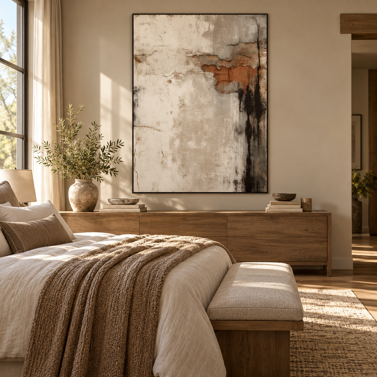 SOLORART Wabi-Sabi Art | Weathered Wall Patina