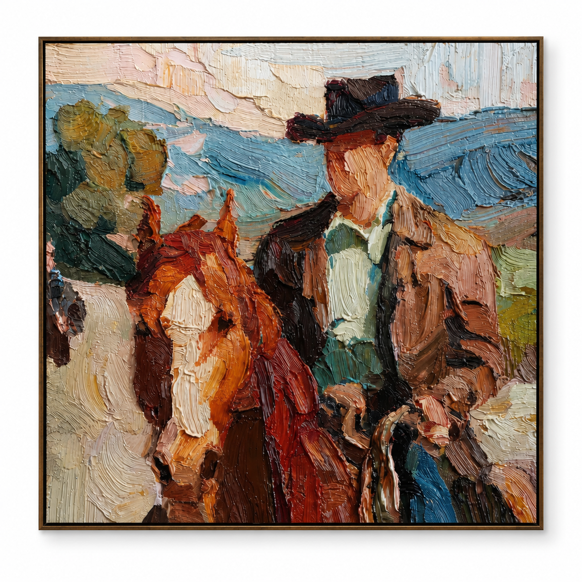SOLORART Vintage Americana Art | Western Rider