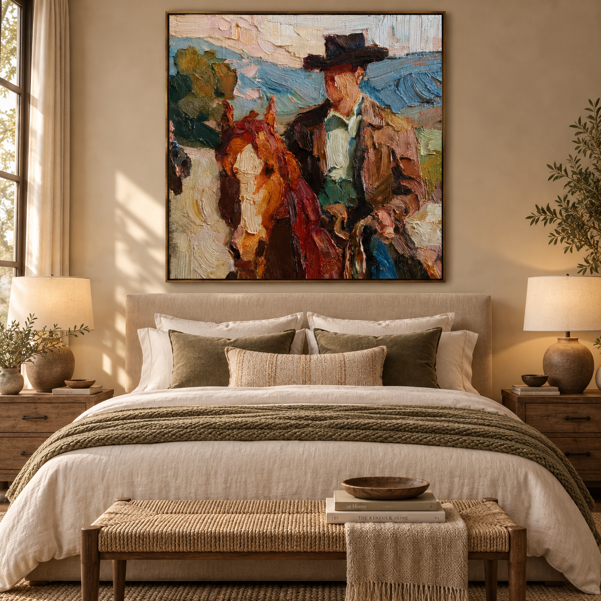 SOLORART Vintage Americana Art | Western Rider