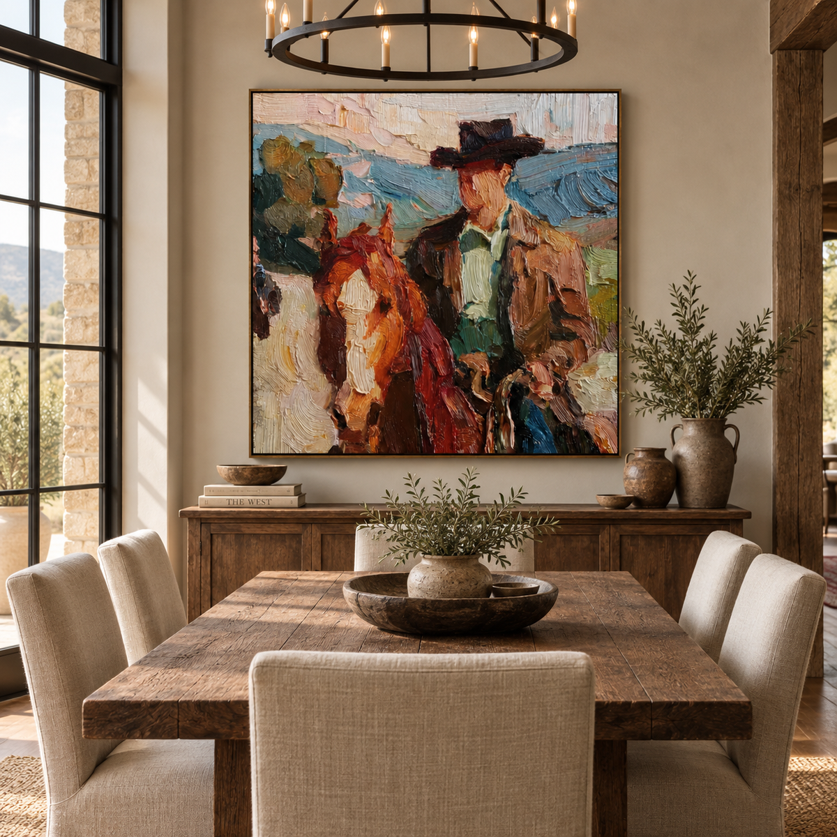 SOLORART Vintage Americana Art | Western Rider
